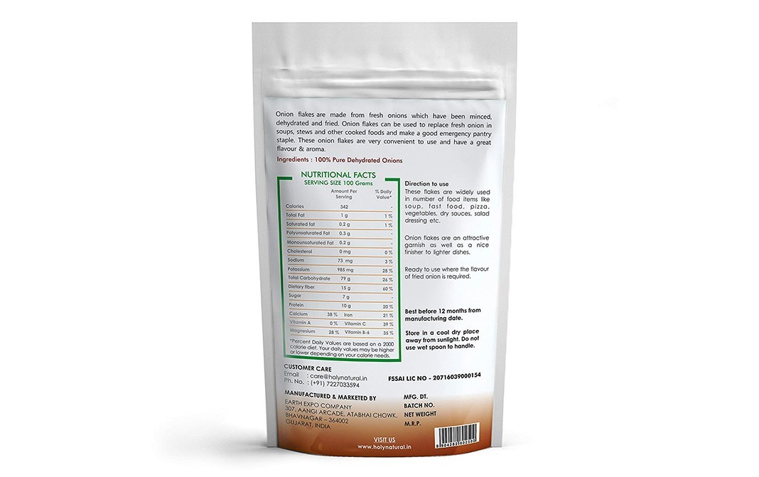 Holy Natural Fried Onion Powder    Pack  100 grams